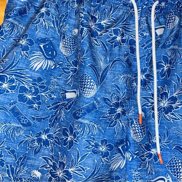 Men Tommy Bahama NAPLES TIKI LUAU blue swim trunks big & tall 3XL tall - Picture 4 of 4